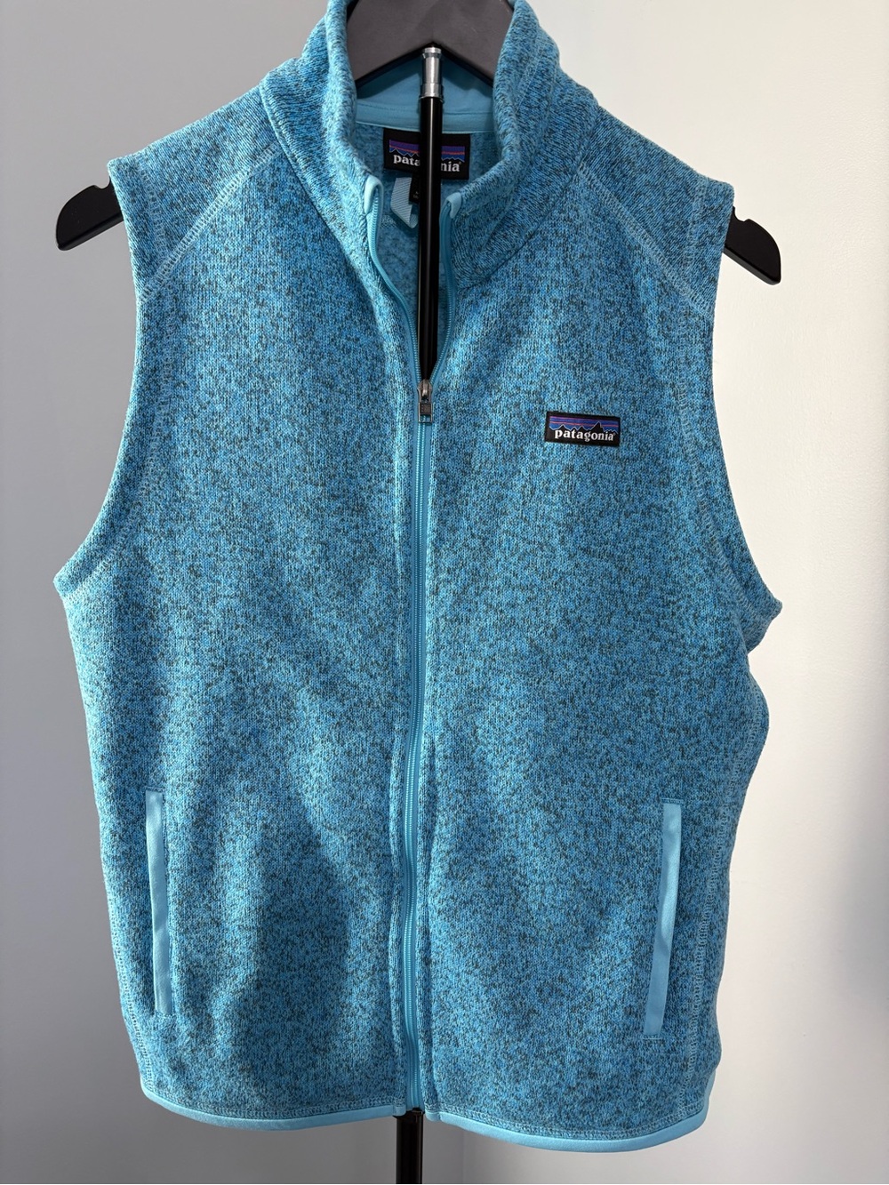 Patagonia Better Sweater Fleece Vest M Turquoise Blue Knit Gorpcore Layering - Picture 2 of 11